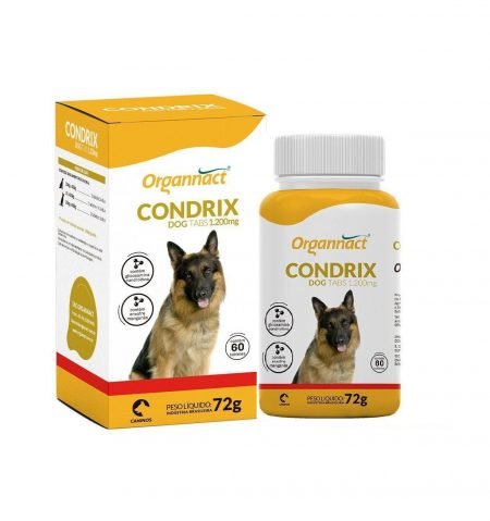 Condrix Dog Tabs 1200 mg - Glicosamina e Condroitina - Organnact