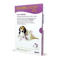 Combo Revolution 15mg Cães e Gatos 2,5kg 3 Pipetas