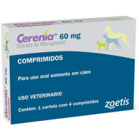 Remédio Antiemético Cerenia 60 mg com 4 Comprimidos Zoetis